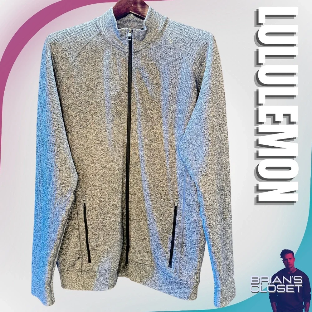 LULULEMON Men's Engineered Warmth Jacket in Vapor/Gull Grey/Black - XL - Picture 9 of 15